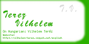 terez vilhelem business card